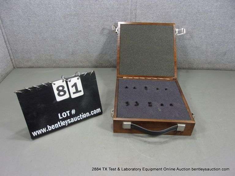 CUSTOM WOOD EQUIPMENT STORAGE CASE, 10" X 10" X 3"