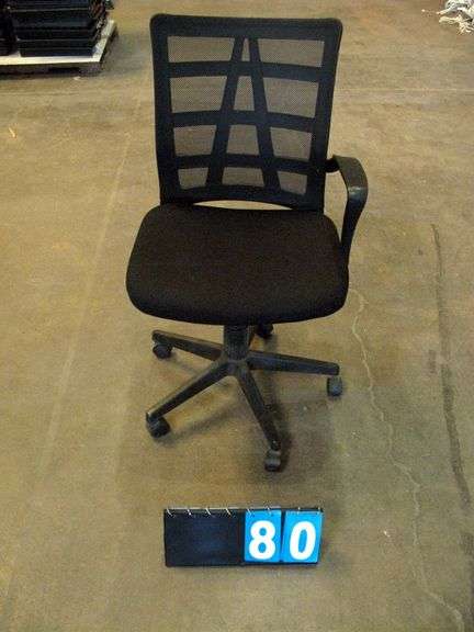 DR. LOMILOMI KNEELING CHAIR, BLACK OFFICE CONFERENCE CHAIR, QTY 2