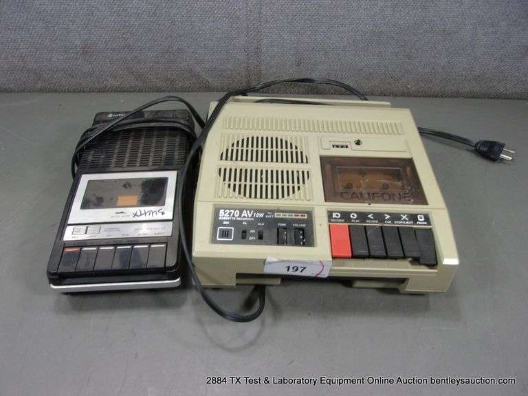 LOT: (1) HITACHI CASSETTE RECORDER, (1) CALIFONE AUDIO STATION