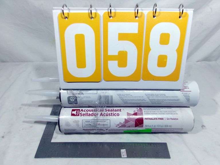 4 - ACOUSTICAL SEALANT - SOUND BLOCKING CAULK - 4 X MONEY