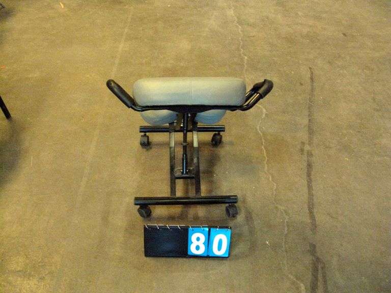 DR. LOMILOMI KNEELING CHAIR, BLACK OFFICE CONFERENCE CHAIR, QTY 2