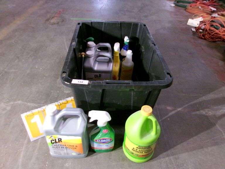 BLACK TOTE W/ MISC. ITEMS