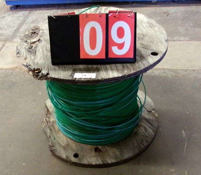 SPOOL: 6 AWG COPPER WIRE - GROSS WEIGHT 148 LBS
