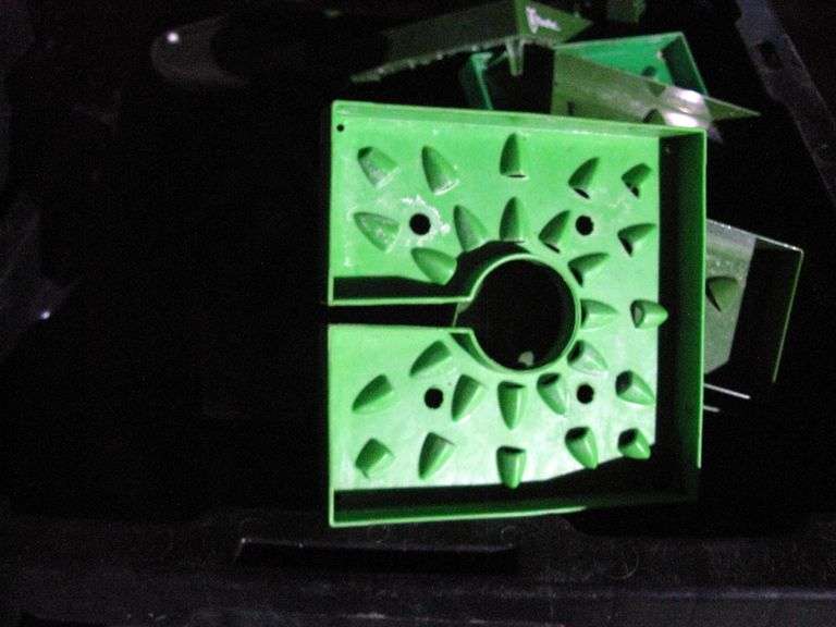 BLACK TOTES W/ TOP FEED IRRIGATION CAPS, QTY 11