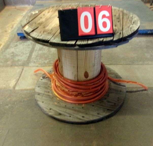 SPOOL: 35/KXMIL COPPER WIRE - GROSS WEIGHT 134 LBS