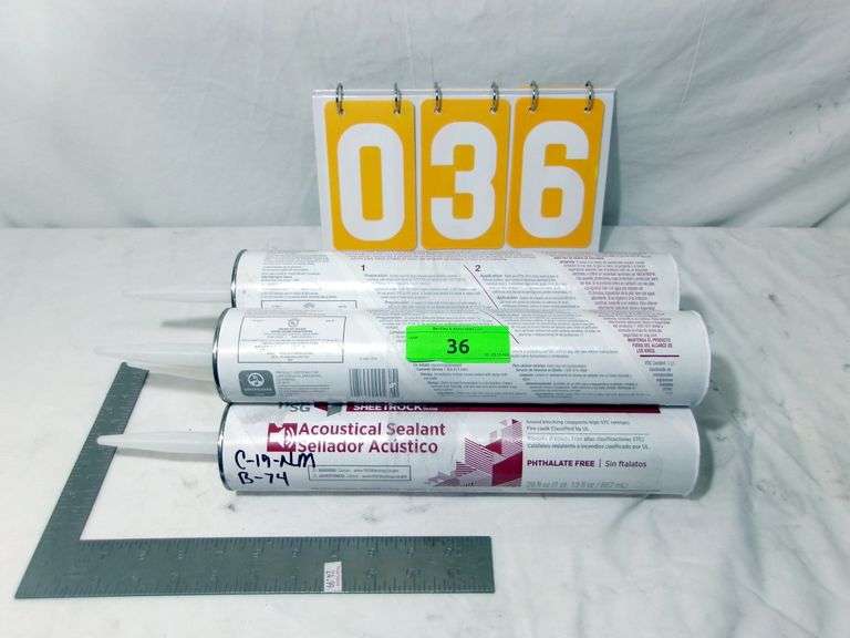 4 - ACOUSTICAL SEALANT - SOUND BLOCKING CAULK - 4 X MONEY