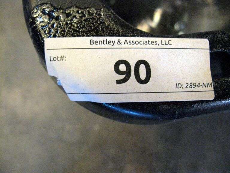 BLACK TOTE W/ MISC. ITEMS