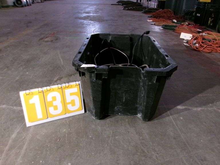 BLACK TOTE W/ MISC. ITEMS