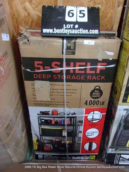 MM 5-SHELF DEEP STORAGE RACK - 48