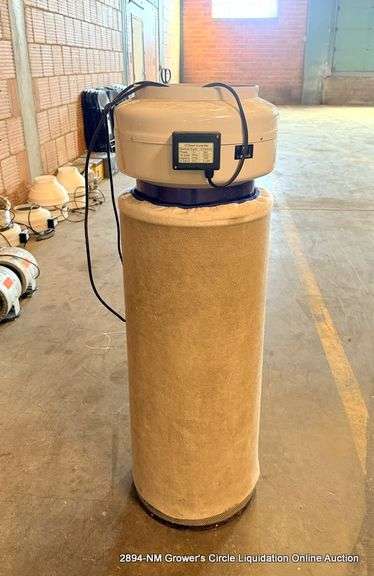 GROW 1 110-120V 12IN. INLINE FAN W/ LARGE FILTER