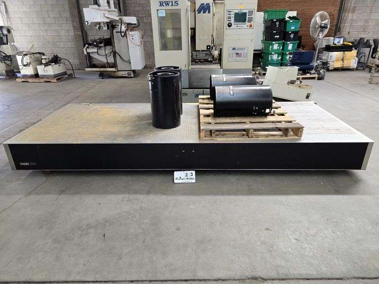 THORLABS OPTICAL TABLE, 144" X 12" X 59"