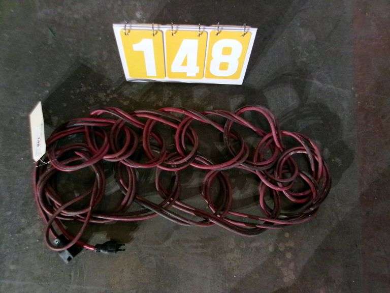 BLACK/RED EXTENSION CORD