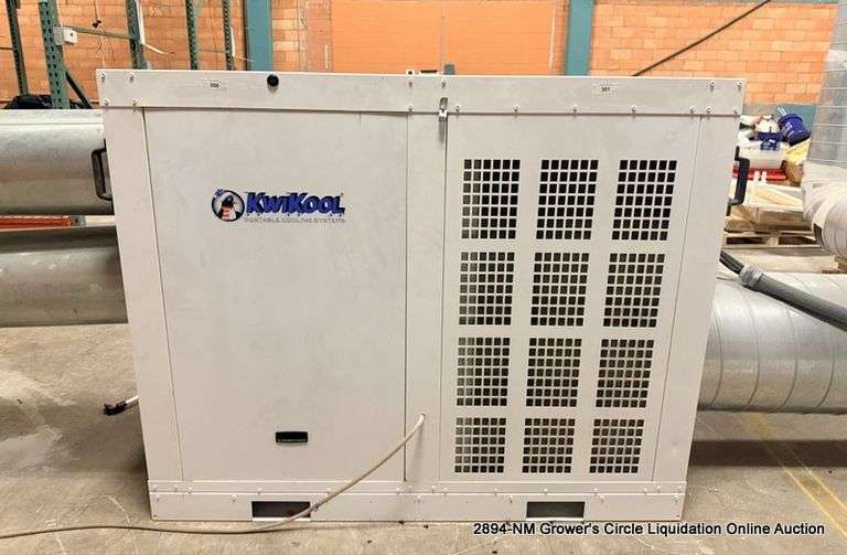 KWIKOOL PORTABLE COOLING SYSTEM - **BUYER IS RESPONSIBLE FOR REMOVING FROM THE FLOOR! SEE ADDITIONAL