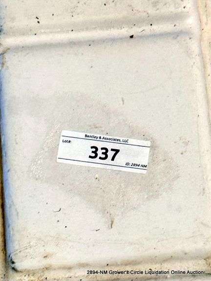 5 - BOTANICARE 4'X8' WHITE MOBILE RACK TRAY - 5 X MONEY