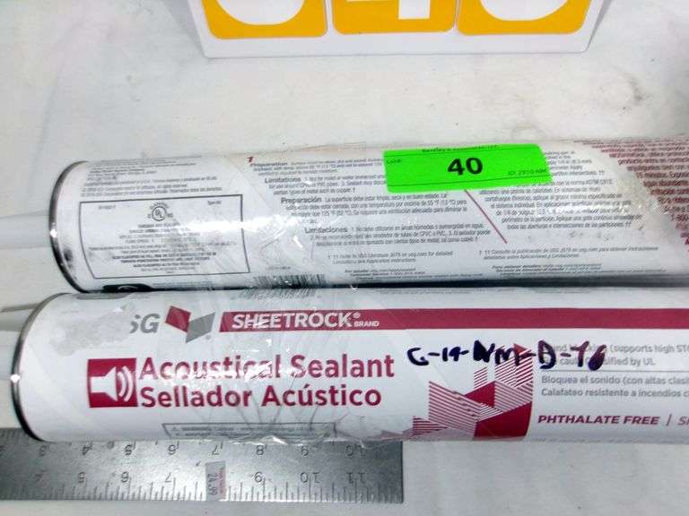 4 - ACOUSTICAL SEALANT - SOUND BLOCKING CAULK - 4 X MONEY