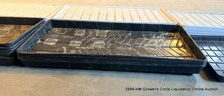 5 - BOTANICARE 4'X8' BLACK RACK TRAY W/ 6" DRAIN - 5 X MONEY