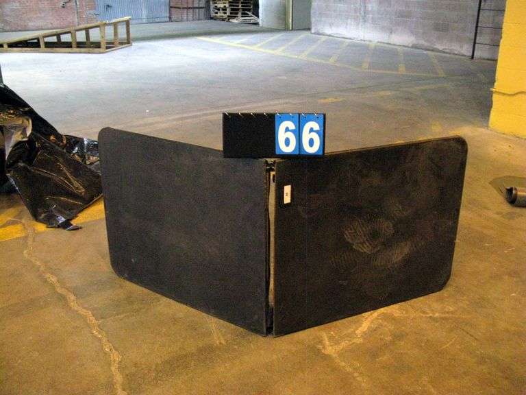 BLACK PLASTIC FOLDING TABLE