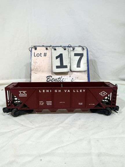 LIONEL 6436-25 VINTAGE O-GAUGE LEHIGH VALLEY MAROON QUAD HOPPER CAR