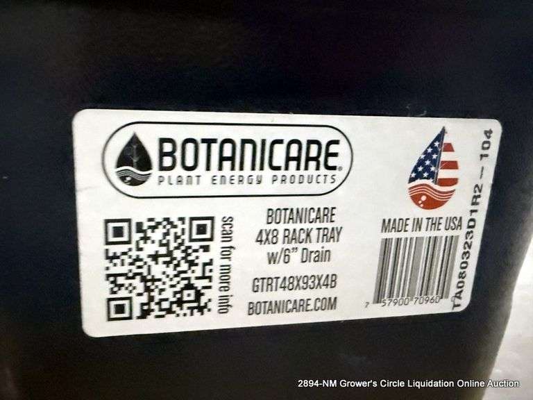 5 - BOTANICARE 4 X8 RACK TRAY W/ 6" DRAIN - 5 X MONEY