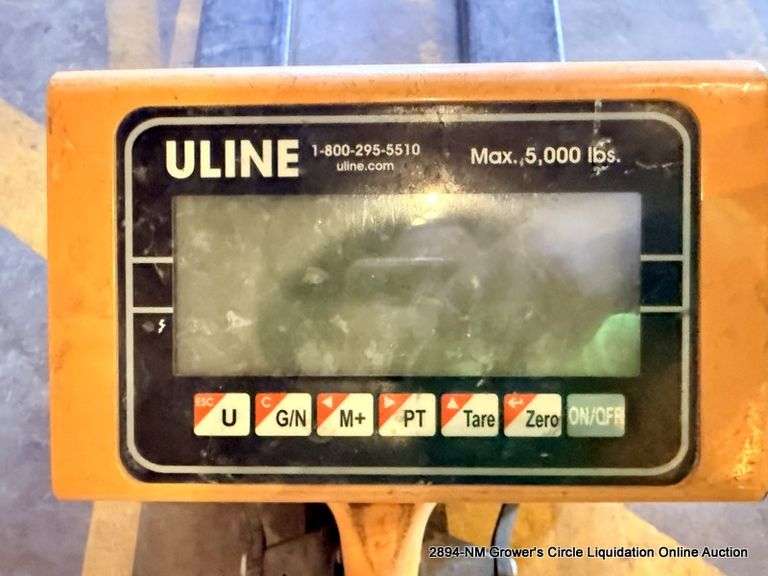 ULINE PALLET JACK, MAX WEIGHT 5,000LBS.