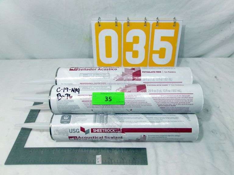 4 - ACOUSTICAL SEALANT - SOUND BLOCKING CAULK - 4 X MONEY