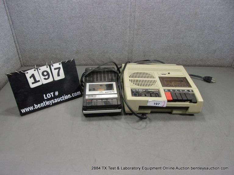 LOT: (1) HITACHI CASSETTE RECORDER, (1) CALIFONE AUDIO STATION