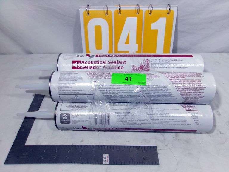 4 - ACOUSTICAL SEALANT - SOUND BLOCKING CAULK - 4 X MONEY