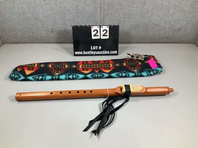 JOURNEY OF LIFE NATIVE AMERICAN-STYLE FLUTE W/ LEATHER FRINGES F#