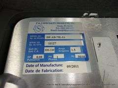 F&J SPECIALTY PRODUCTS MODEL: DF-AB-75L-LI PORTABLE FLOW RATE METER