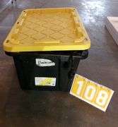 BLACK TOTE W/ MISC. ELECTRICAL CORDS