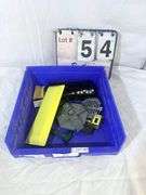 BIN: ASSORTED HO-SCALE RAILROAD TRAIN ACCESSORIES - CONTENTS ONLY!