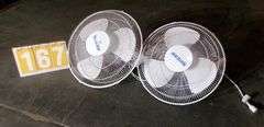 HURRICANE SUPREME 16IN. WALL MOUNT FAN, QTY 2