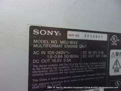 SONY MEU-WXZ VIDEO ANALYZER