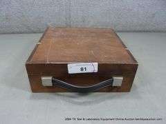 CUSTOM WOOD EQUIPMENT STORAGE CASE, 10" X 10" X 3"