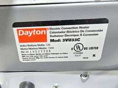 DAYTON SPACE HEATER, 3VU33C