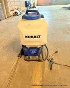 KOBALT 4 GALLON BATTERY POWERED BACKPACK SPRAYER W/ 2 BATTERIES & CHARGER