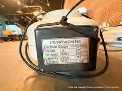 GROW 1 110-120V 8IN. INLINE FAN