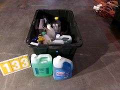 BLACK TOTE W/ MICS. ITEMS