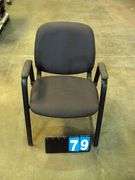 FABRIC UPHOLSTERED GUEST CHAIRS, QTY 2