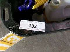 BLACK TOTE W/ MICS. ITEMS