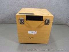 CUSTOM WOOD EQUIPMENT STORAGE CASE, 10" X 10" X 10"