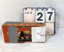 MARX OR COLBER O-GAUGE MODEL TRAIN "WIGWAG" RAILROAD CROSSING SIGNAL