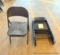 BLACK METAL FOLDABLE CHAIRS (5X MONEY)