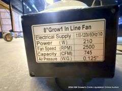 GROW 1 8" INLINE FAN
