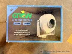 GROWN 8IN. LINE DUCT FAN