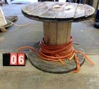 SPOOL: 35/KXMIL COPPER WIRE - GROSS WEIGHT 134 LBS