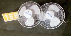HURRICANE SUPREME 16IN. WALL MOUNT FAN, QTY 2