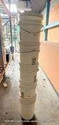 WHITE 5 GALLON BUCKETS, QTY 10