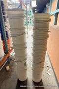 WHITE 5 GALLON BUCKETS, QTY 10
