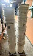 WHITE 5 GALLON BUCKETS, QTY 10
